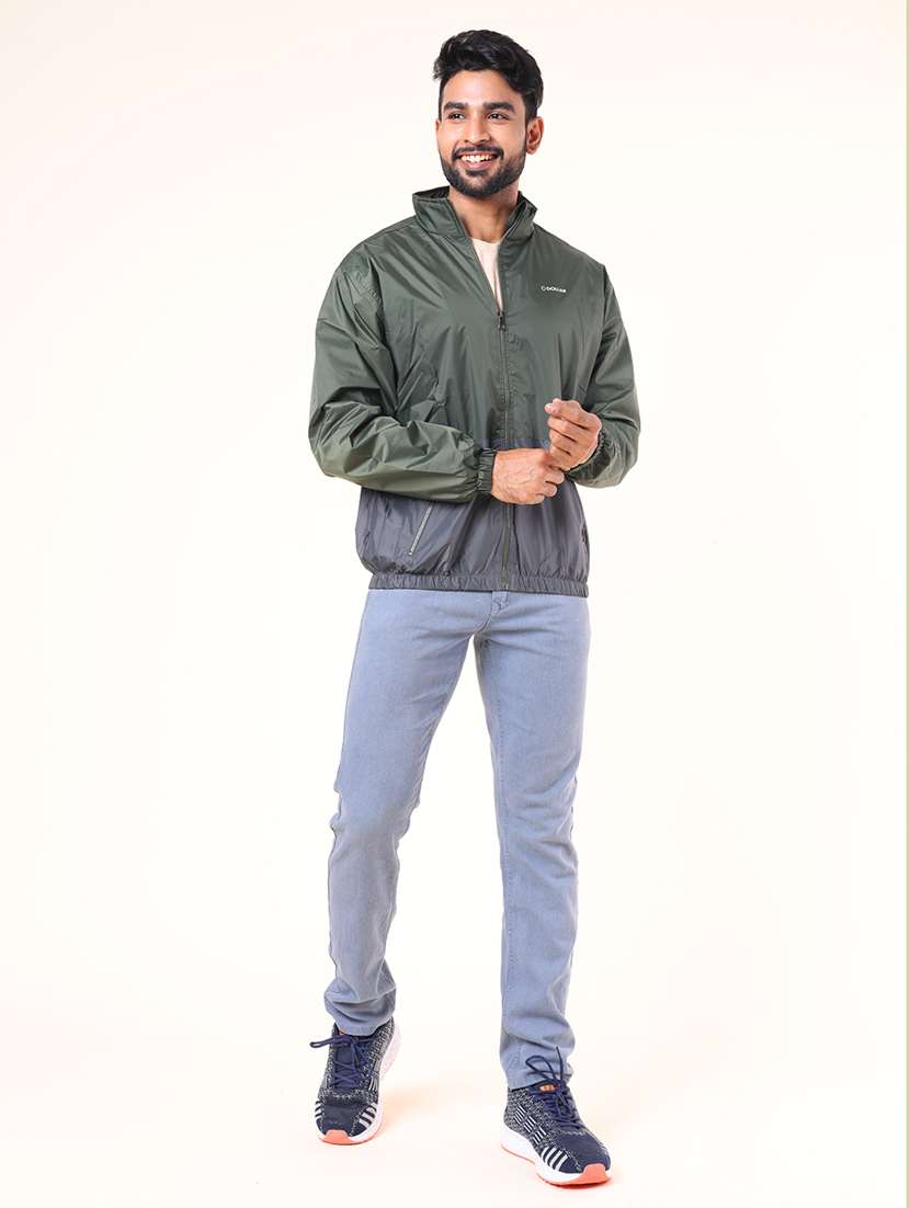 men color block long sleeve windcheater jacket - 22218506 -  Standard Image - 3