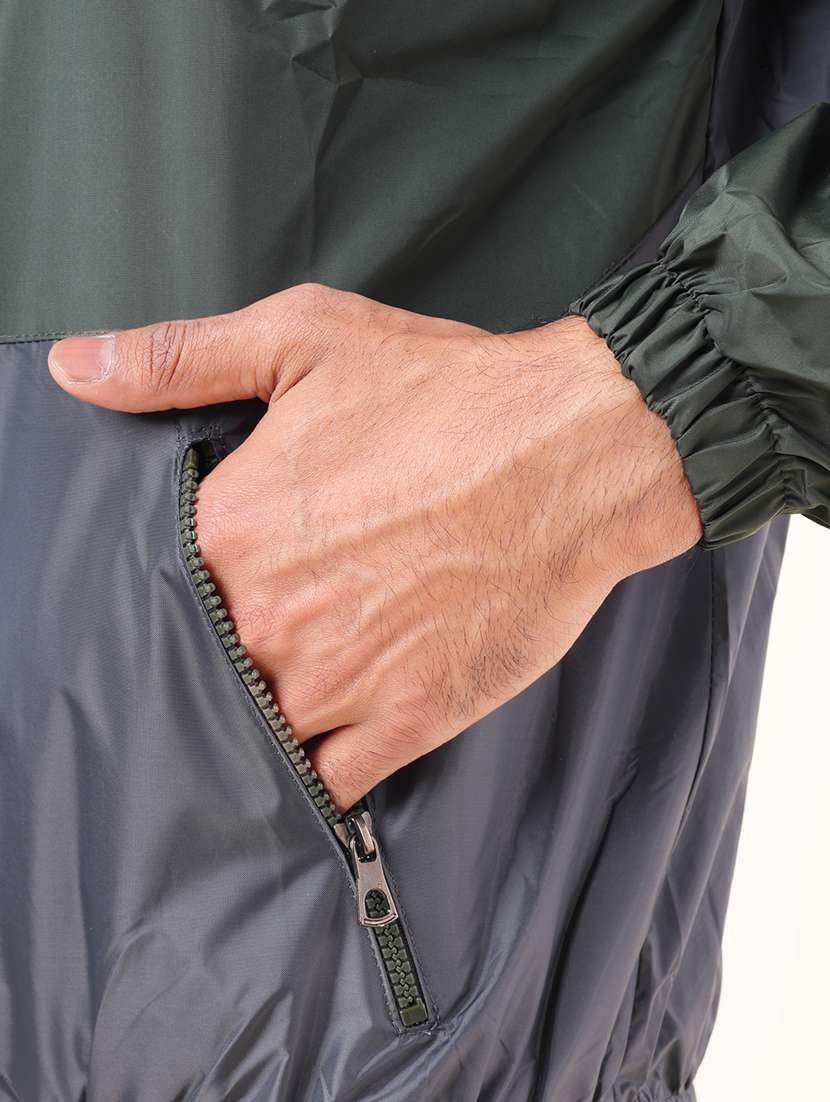 men color block long sleeve windcheater jacket - 22218506 -  Standard Image - 5