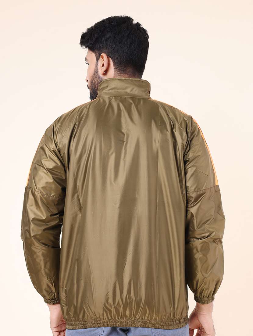 men solid long sleeve windcheater bomber jacket  - 22218513 -  Standard Image - 3