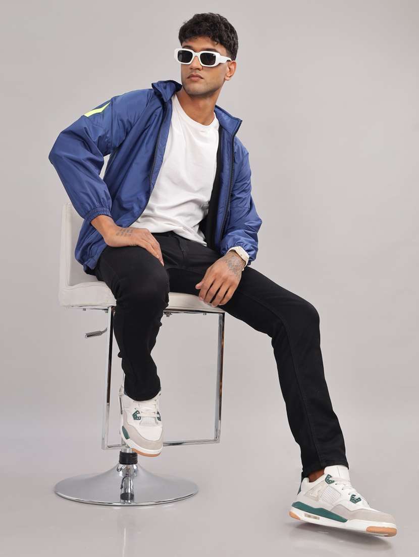 men taped long sleeve bomber jacket  - 22218514 -  Standard Image - 3