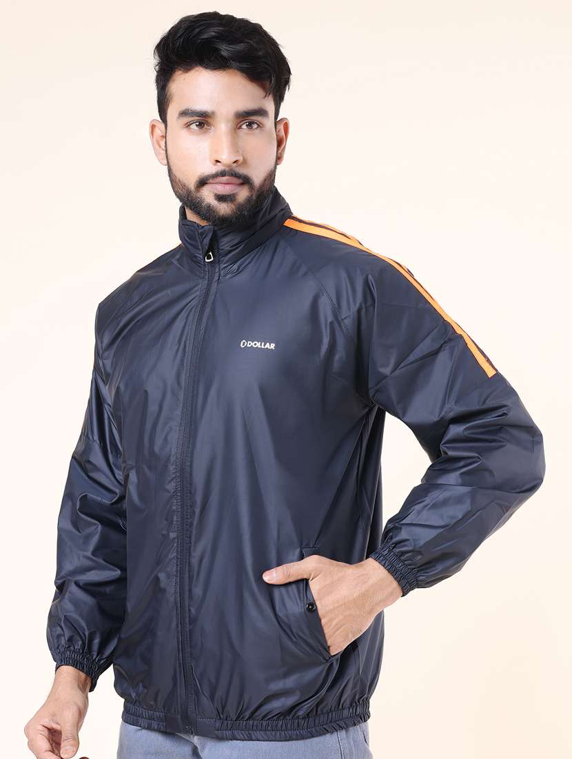 men taped long sleeve bomber jacket 