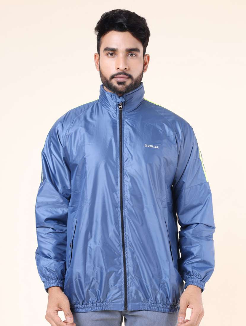 men taped long sleeve bomber jacket 