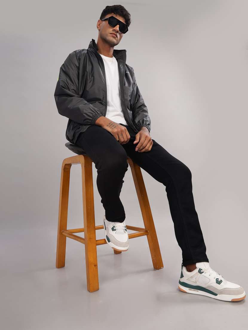 men taped long sleeve bomber jacket  - 22218519 -  Standard Image - 3