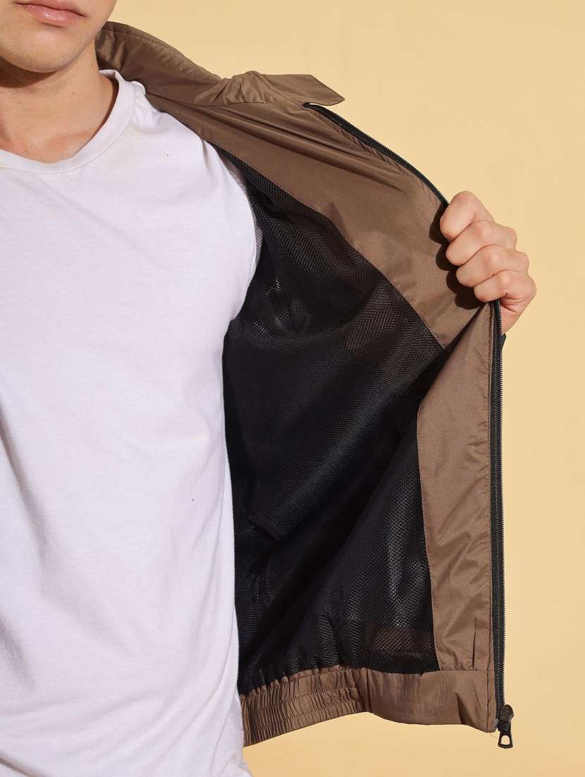 men color block long sleeve bomber jacket - 22218522 -  Standard Image - 5