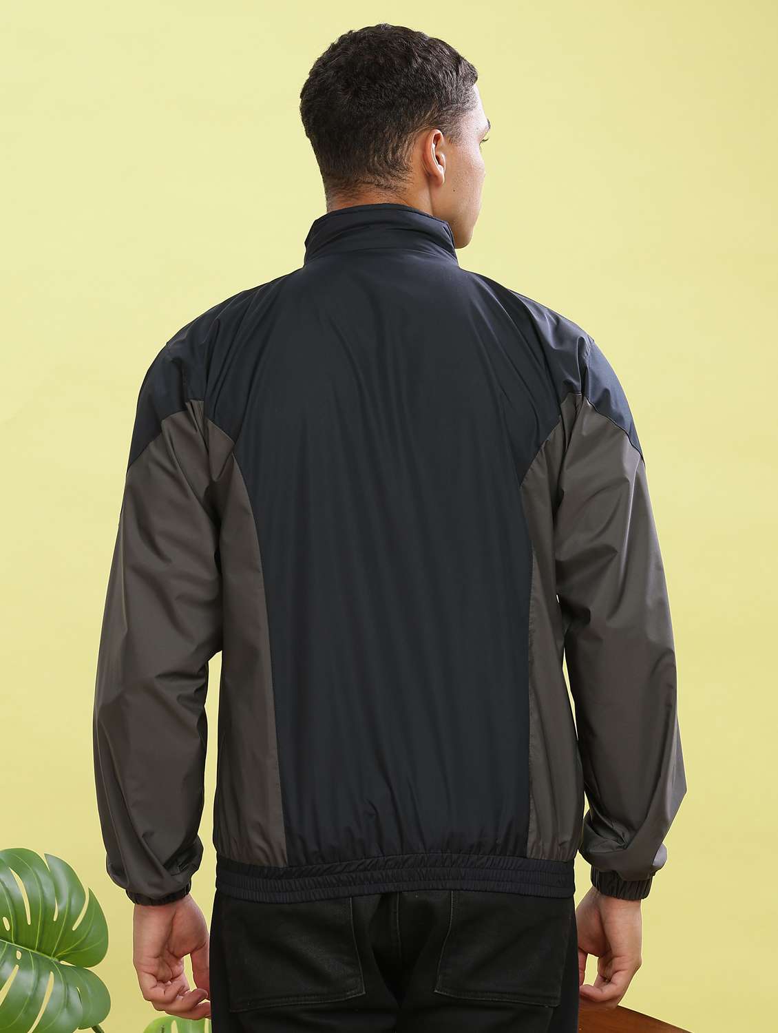 men color block long sleeve bomber jacket - 22218523 -  Standard Image - 3