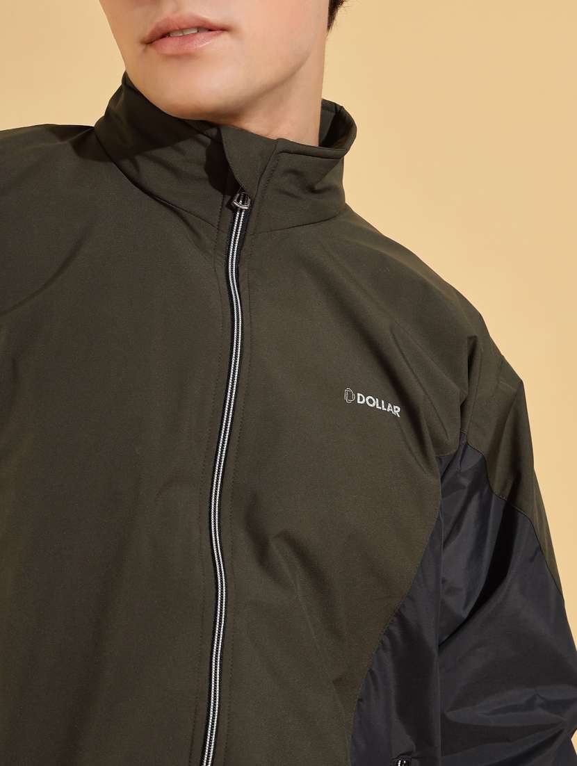 men color block long sleeve bomber jacket - 22218524 -  Standard Image - 5