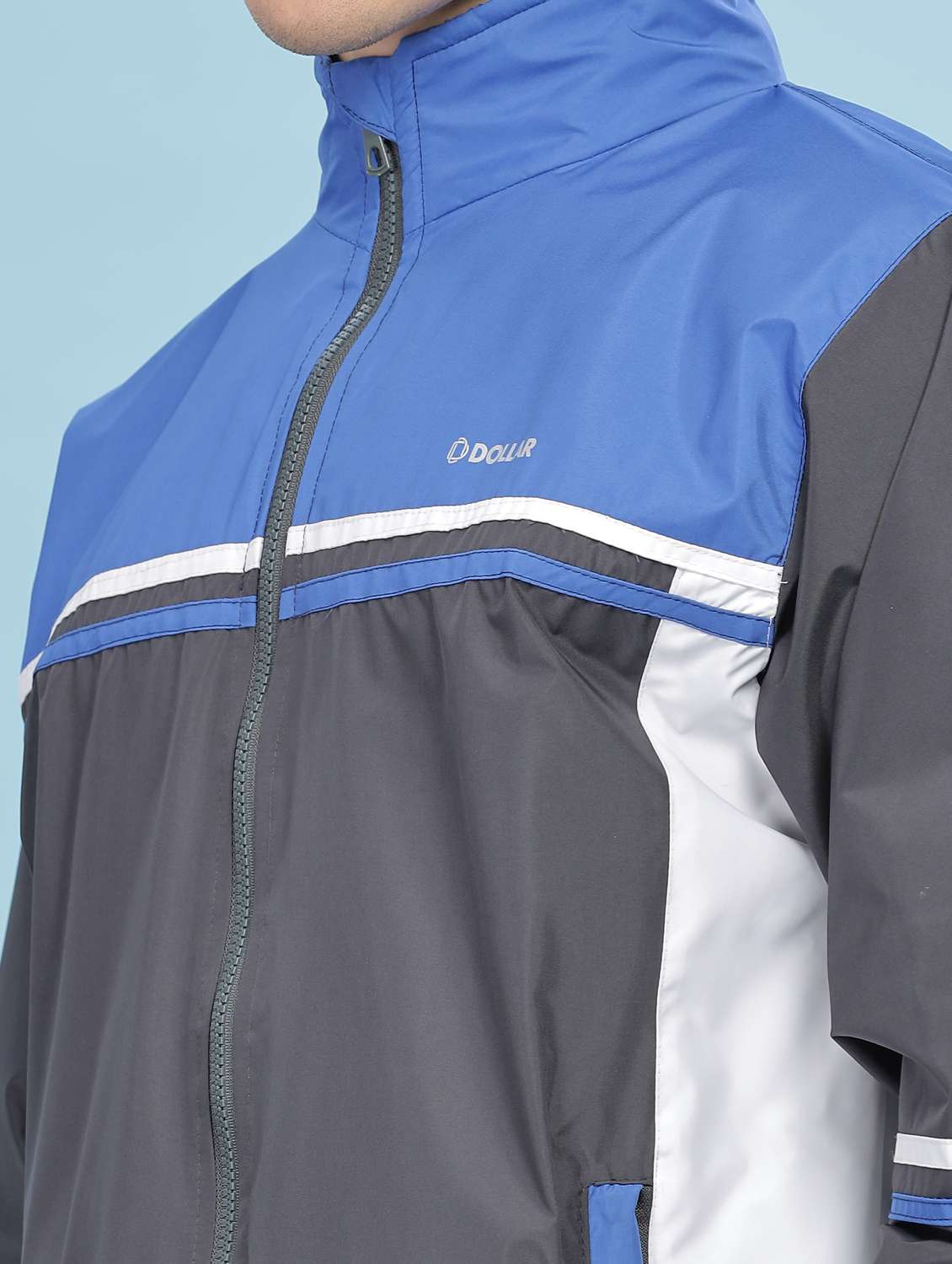 men color block long sleeve bomber jacket - 22218539 -  Standard Image - 5