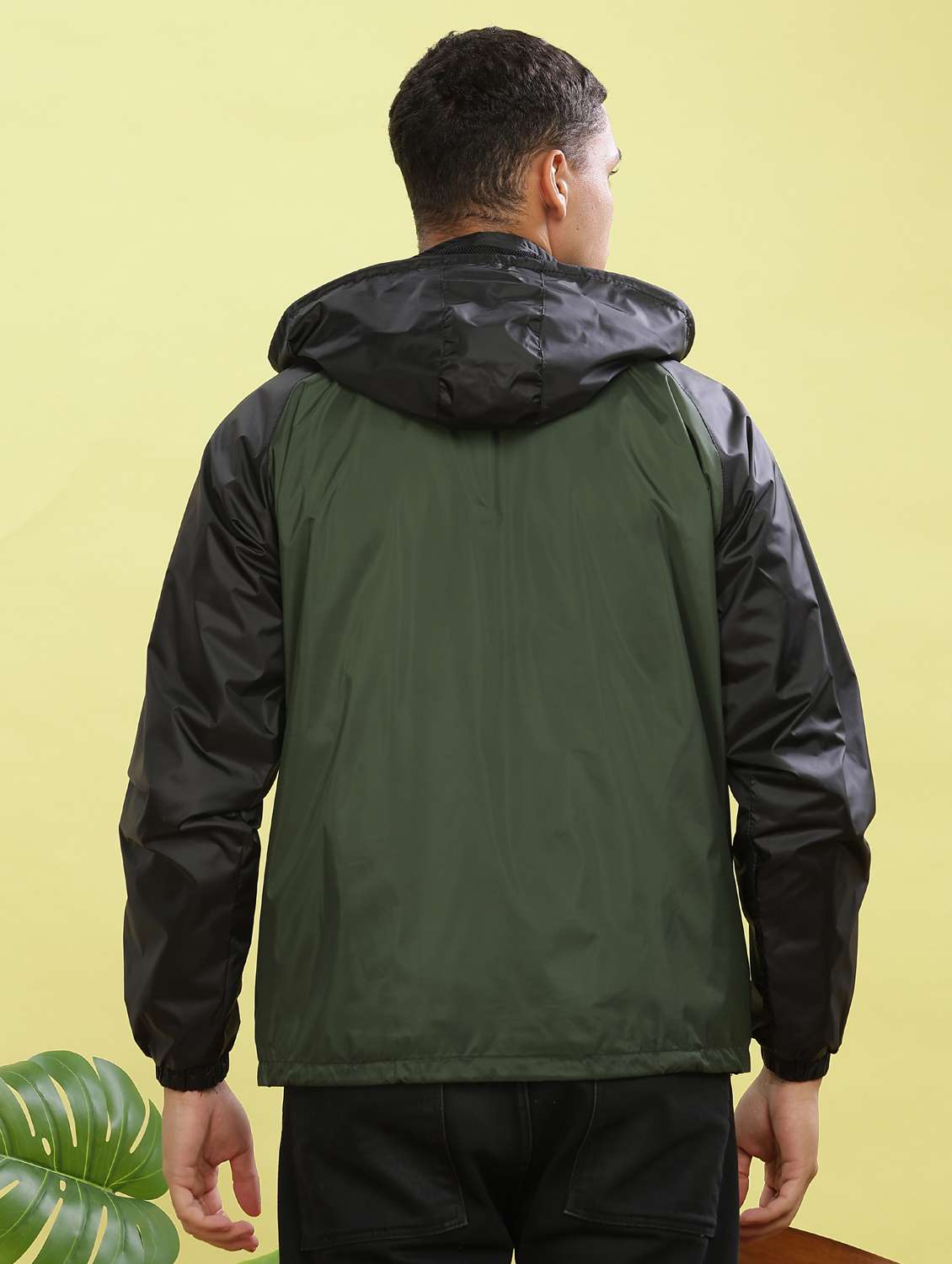 men color block long sleeve bomber jacket - 22218546 -  Standard Image - 3