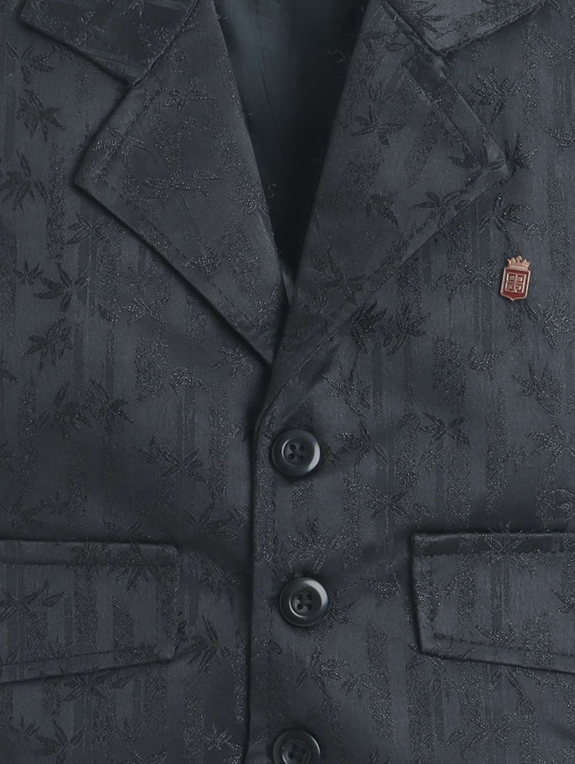 boys solid shirt and trouser with wasitcoat set - 22218574 -  Standard Image - 5