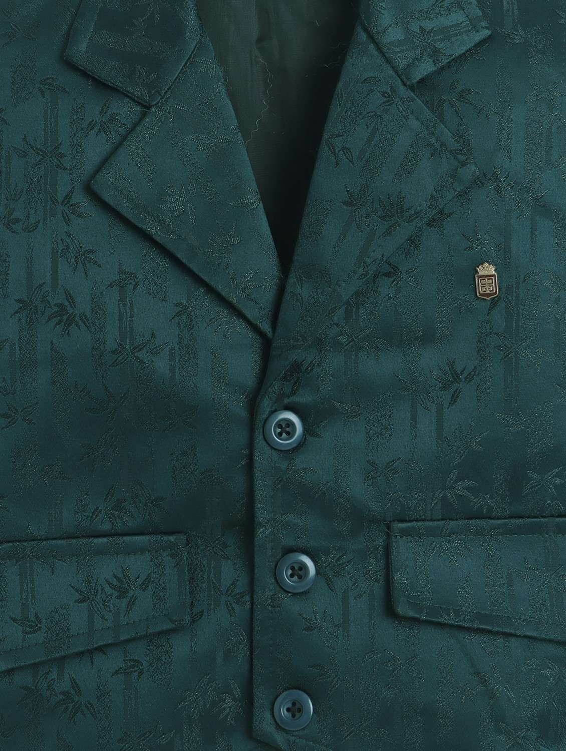 boys solid shirt and trouser with wasitcoat set - 22218575 -  Standard Image - 5