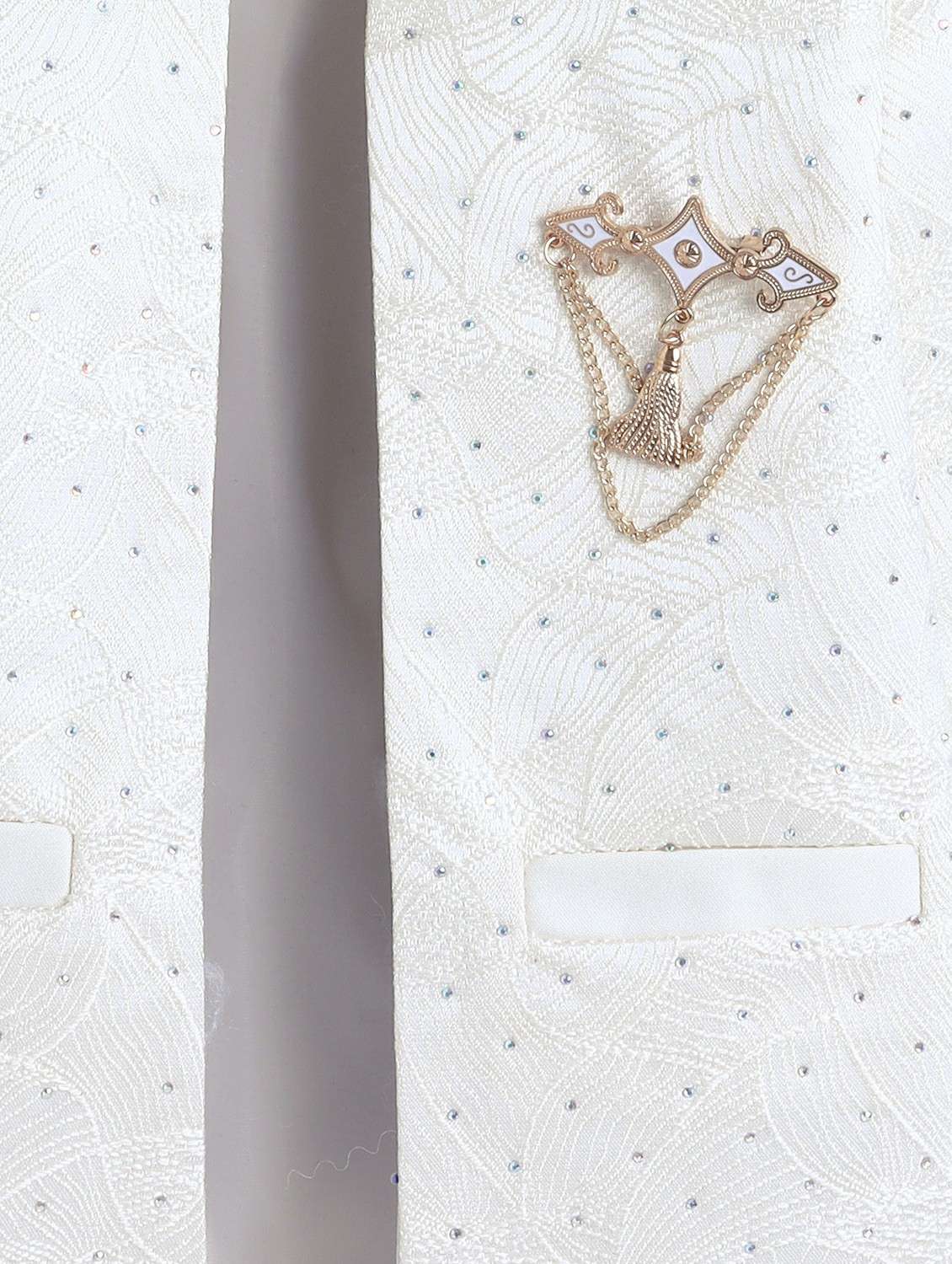 boys embroidered long sleeve sherwani set - 22218576 -  Standard Image - 5