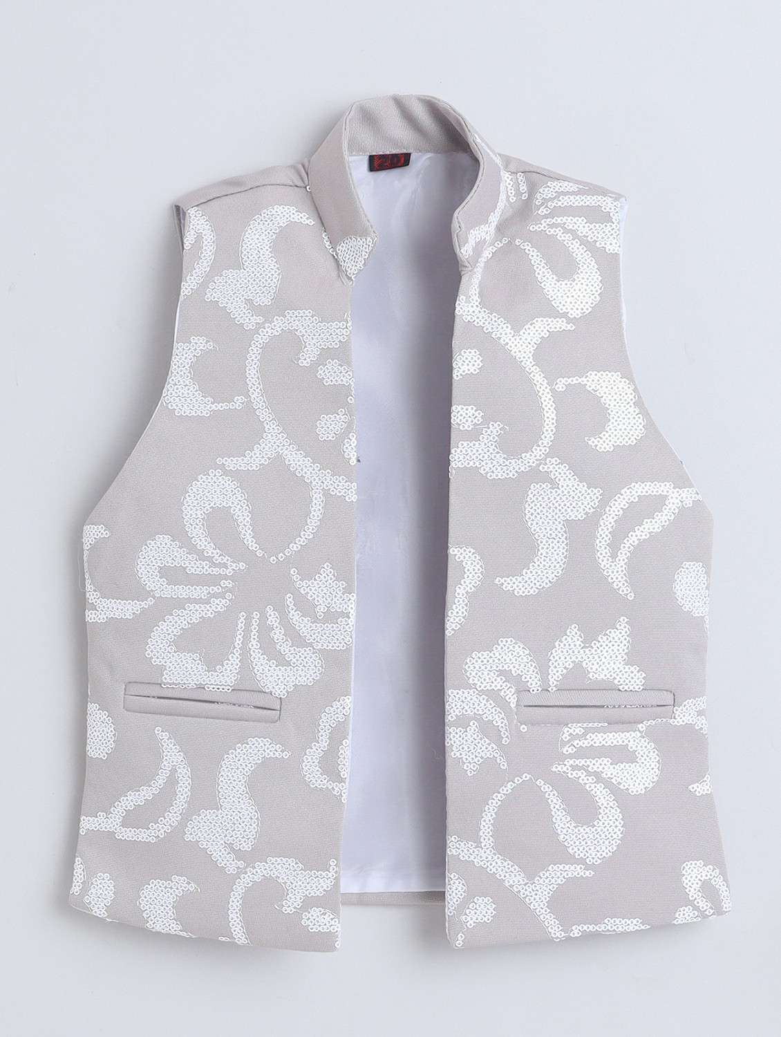 boys embellished long sleeve sherwani set - 22218580 -  Standard Image - 3