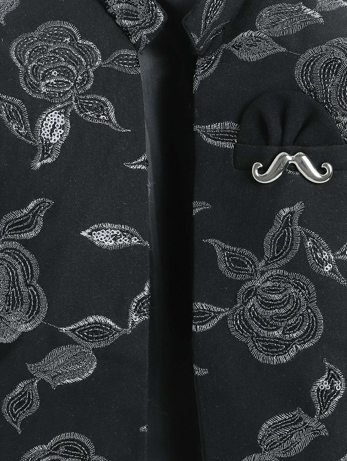 boys embroidered long sleeve sherwani set - 22218582 -  Standard Image - 5