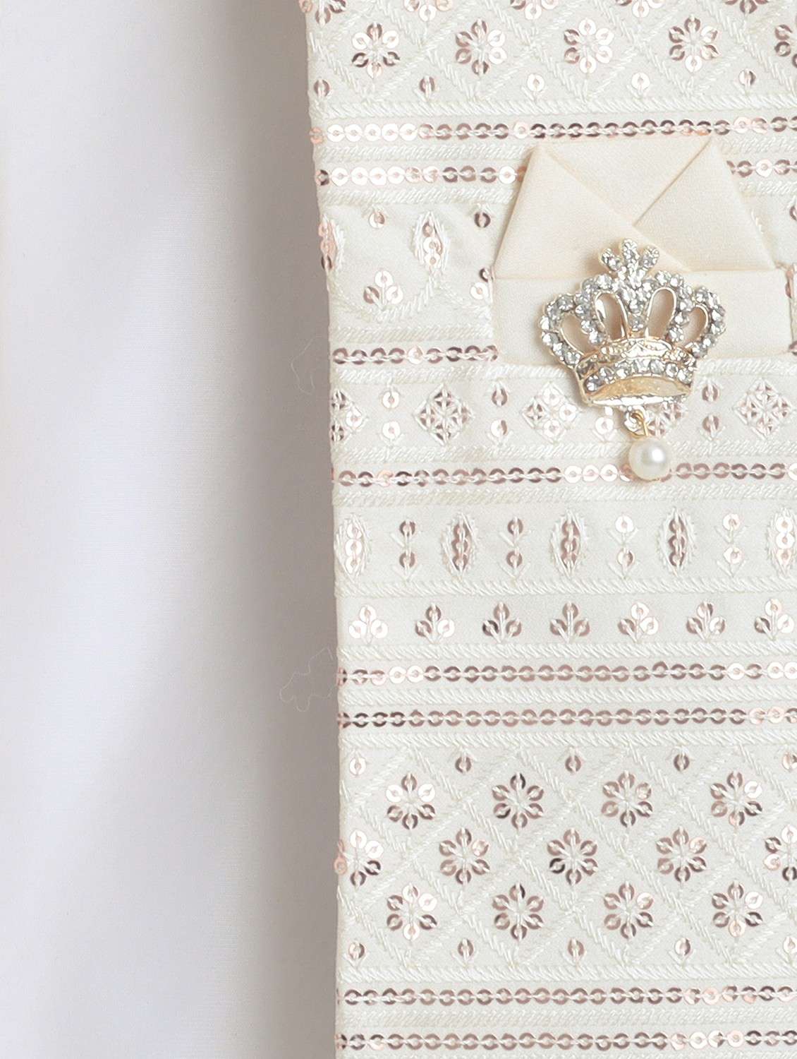 boys embroidered long sleeve sherwani set - 22218588 -  Standard Image - 5