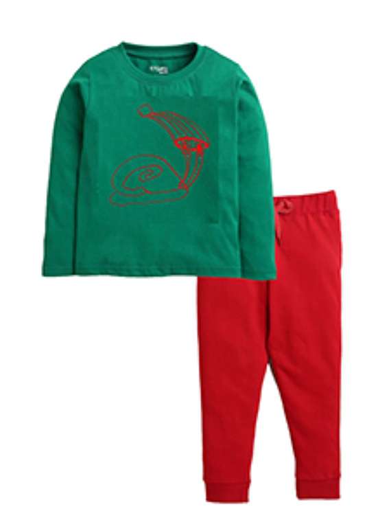 boys printed long sleeve full lenght set