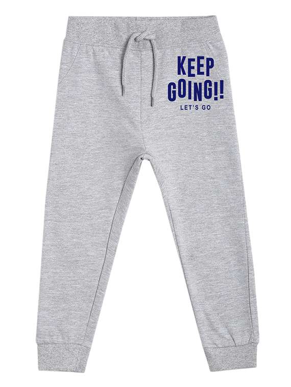boys printed mid rise regular fit jogger