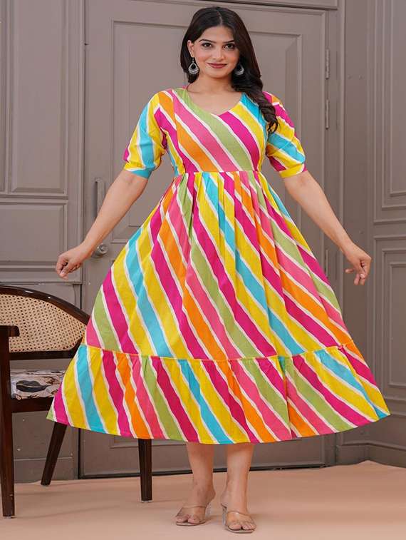 women printed short sleeve maternity wear dress