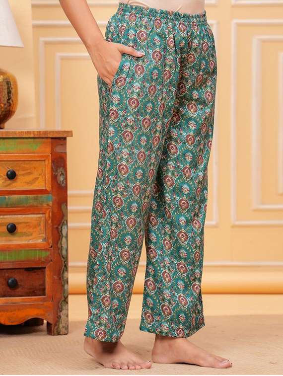 women printed three quarter sleeve co-ord set - 22219084 -  Standard Image - 3