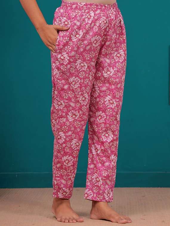 women printed three quarter sleeve co-ord set - 22219085 -  Standard Image - 5