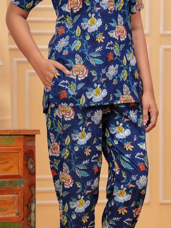 women printed short sleeve co-ord set - 22219113 -  Standard Image - 5