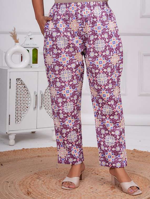women printed three quarter sleeve co-ord set - 22219119 -  Standard Image - 3