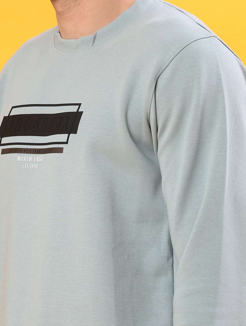 men chest print long sleeve regular fit sweatshirt - 22219209 -  Standard Image - 5