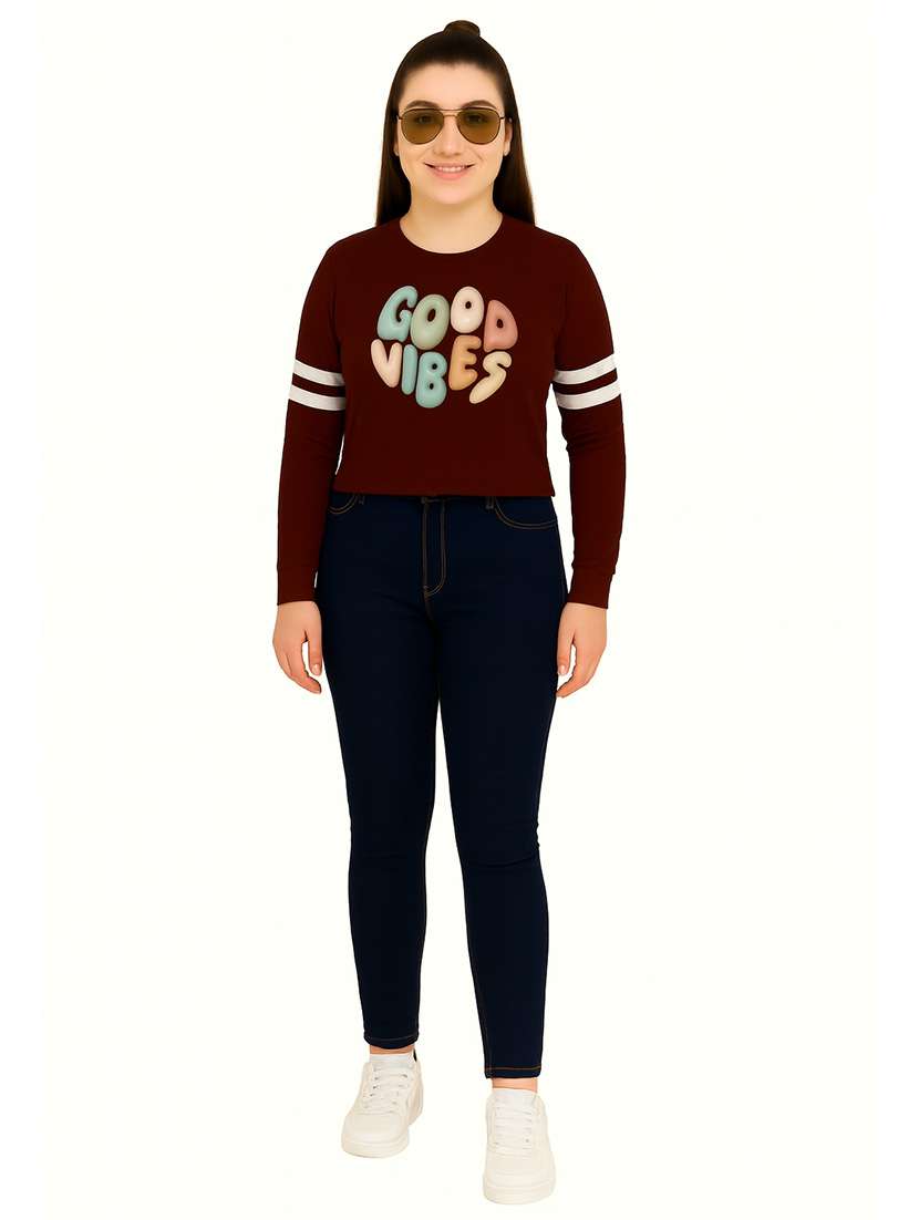 women printed long sleeve sweatshirt - 22219303 -  Standard Image - 3