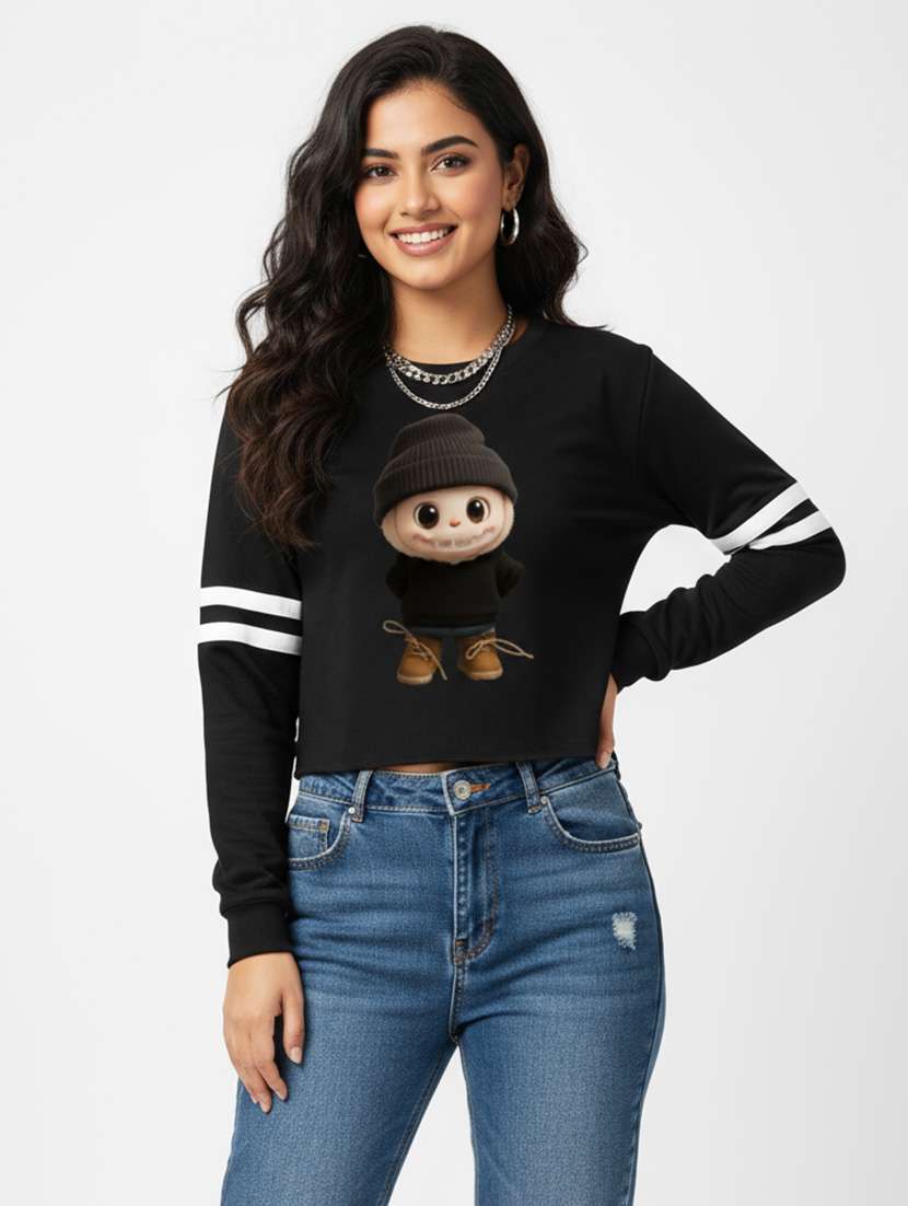 women printed long sleeve sweatshirt