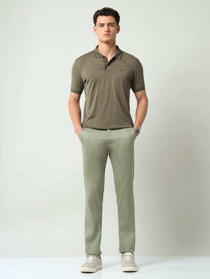 men printed short sleeve slim fit polo t-shirt - 22219346 -  Standard Image - 3