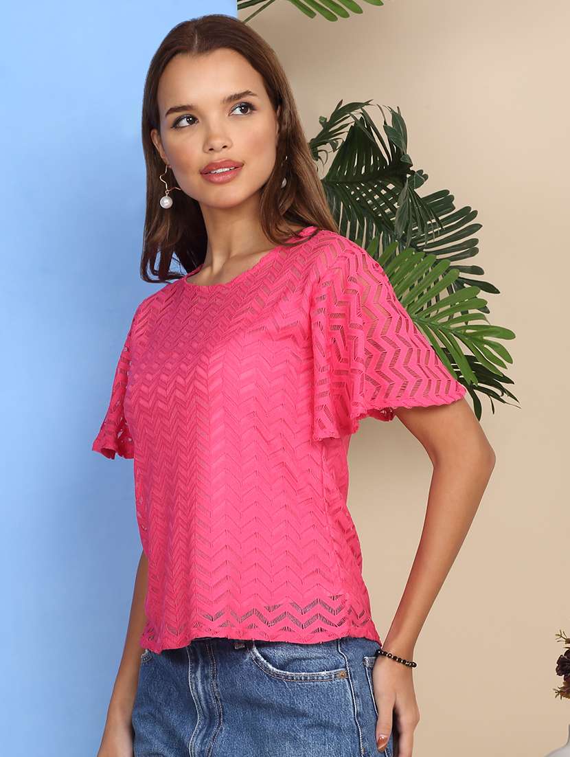 women self designed flared sleeve top - 22219378 -  Standard Image - 5