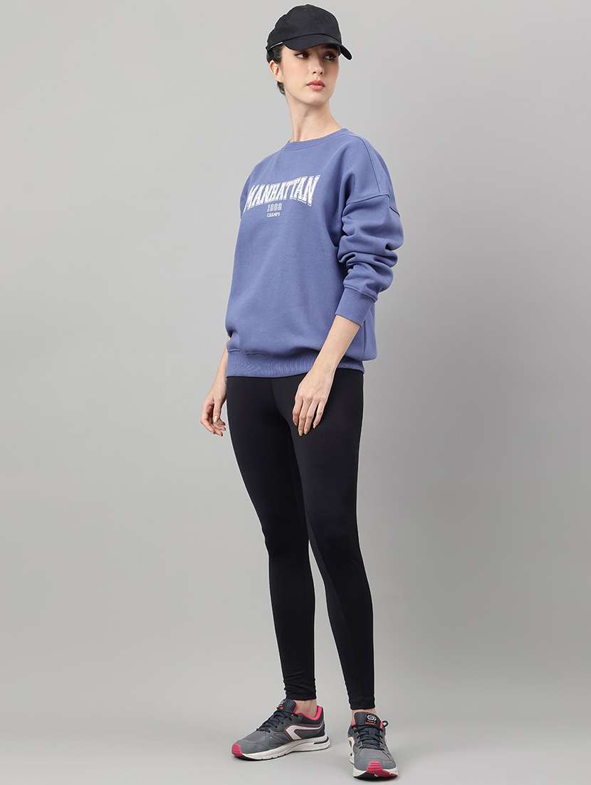 women printed long sleeve oversized sweatshirt - 22219428 -  Standard Image - 3