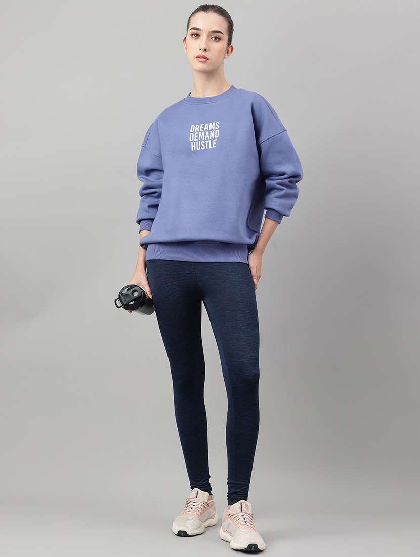 women printed long sleeve oversized sweatshirt - 22219429 -  Standard Image - 3