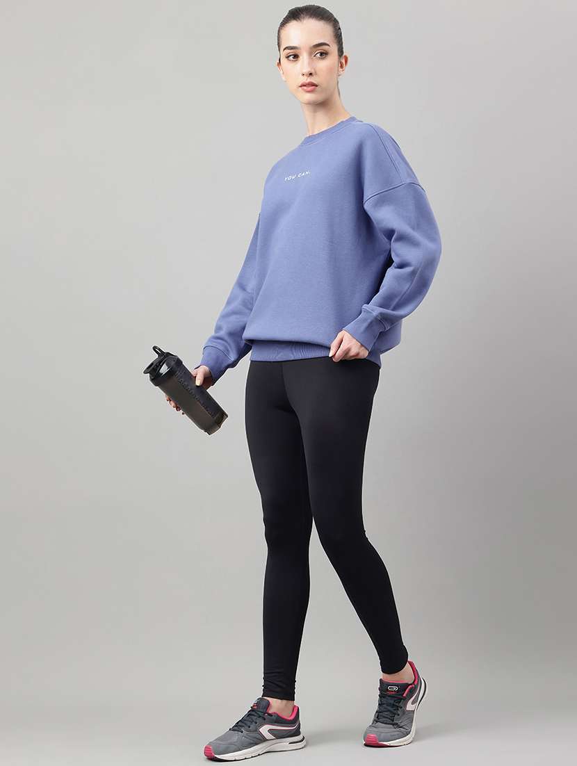 women printed long sleeve oversized sweatshirt - 22219432 -  Standard Image - 3