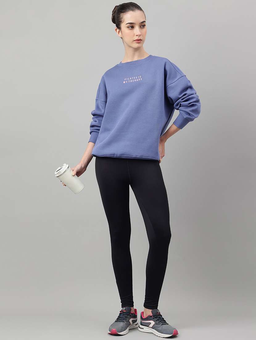 women printed long sleeve oversized sweatshirt - 22219433 -  Standard Image - 3