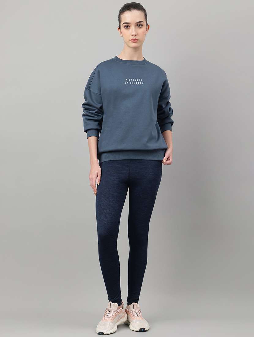 women printed long sleeve oversized sweatshirt - 22219436 -  Standard Image - 3