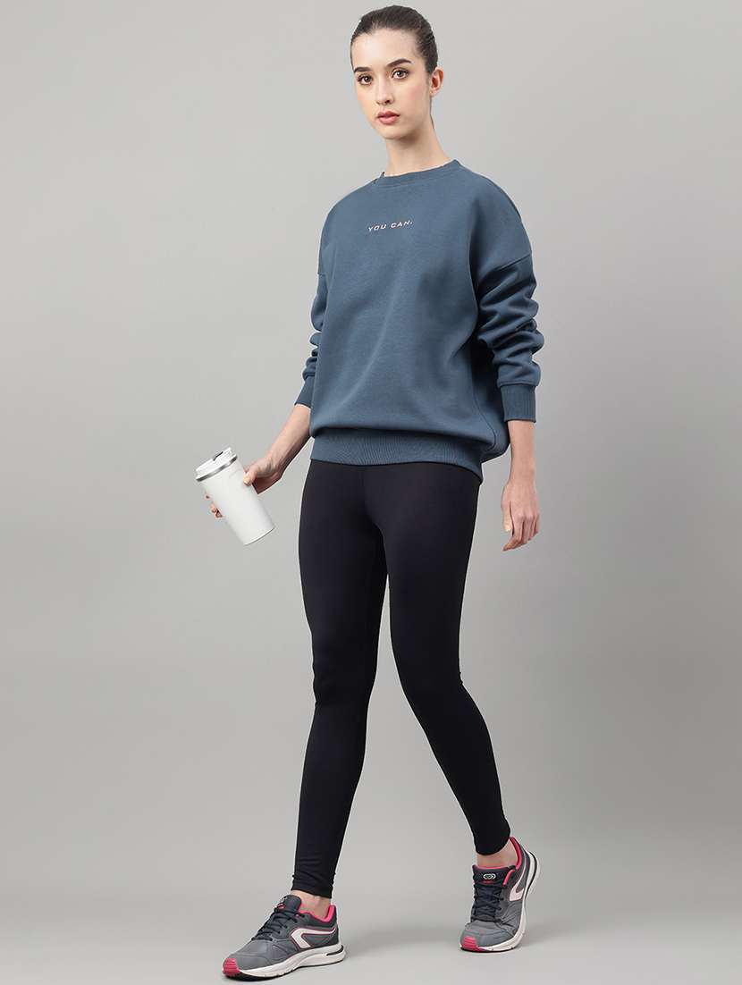 women printed long sleeve oversized sweatshirt - 22219437 -  Standard Image - 3