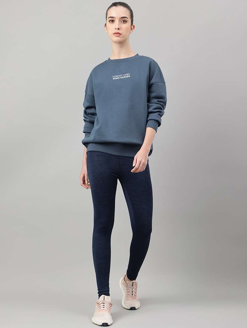 women printed long sleeve oversized sweatshirt - 22219438 -  Standard Image - 3