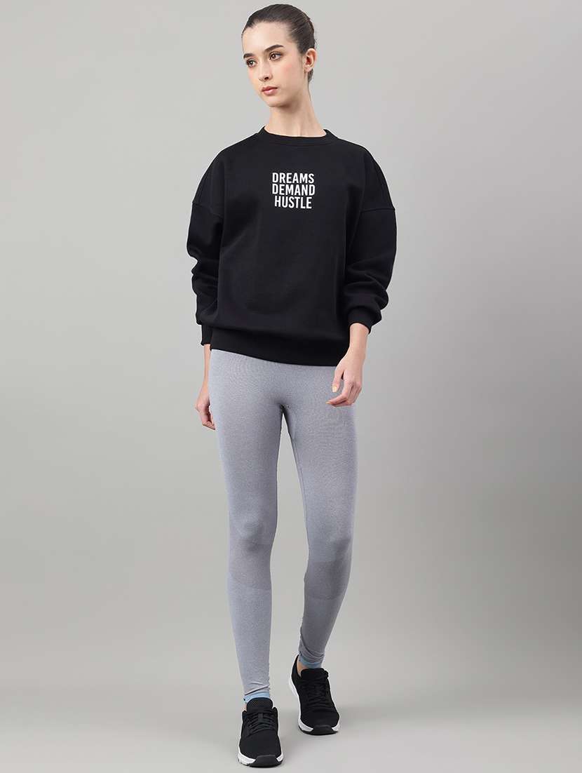 women printed long sleeve oversized sweatshirt - 22219440 -  Standard Image - 3