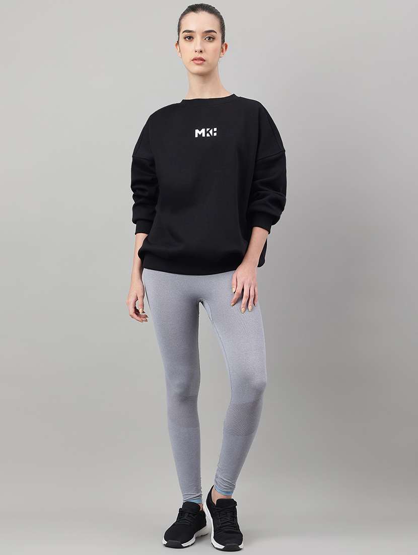 women printed long sleeve oversized sweatshirt - 22219441 -  Standard Image - 3