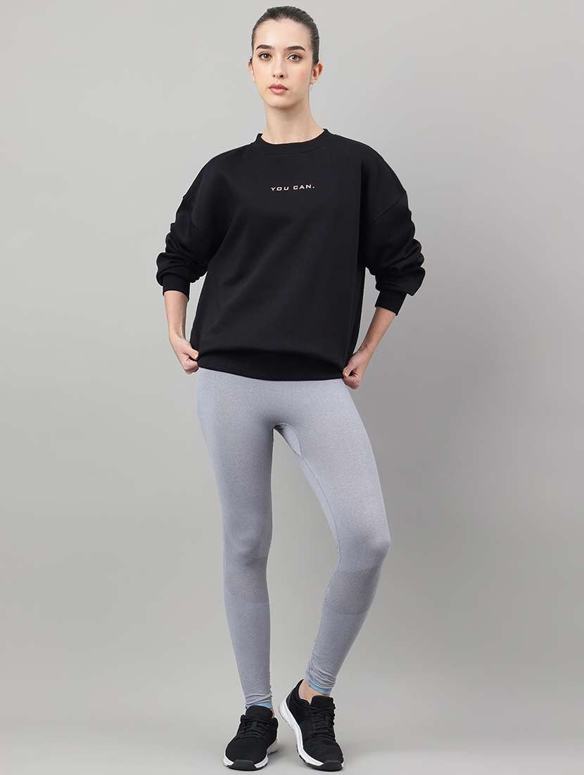 women printed long sleeve oversized sweatshirt - 22219443 -  Standard Image - 3