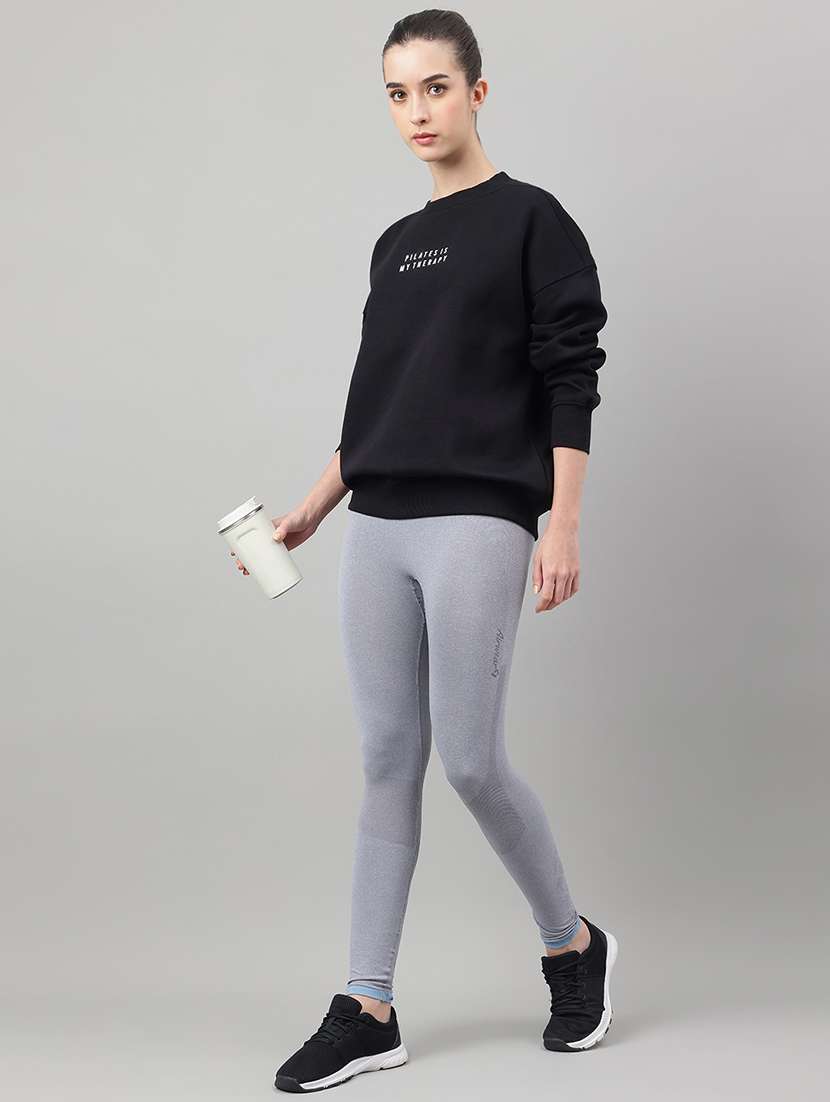 women printed long sleeve oversized sweatshirt - 22219444 -  Standard Image - 3