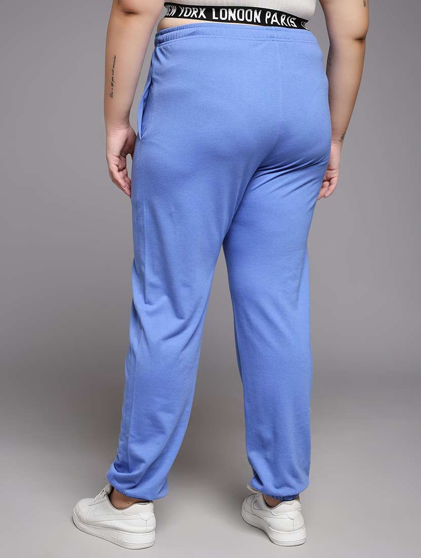 women plus size solid mid rise jogger - 22219456 -  Standard Image - 3