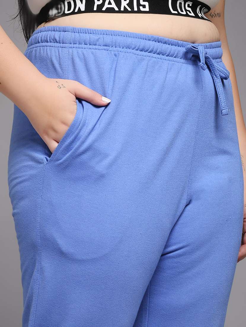 women plus size solid mid rise jogger - 22219456 -  Standard Image - 5