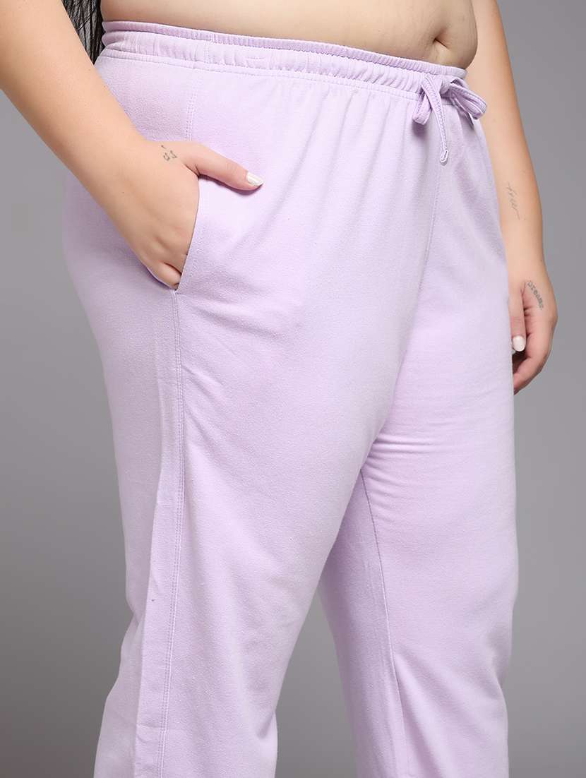 women plus size solid mid rise jogger - 22219458 -  Standard Image - 5