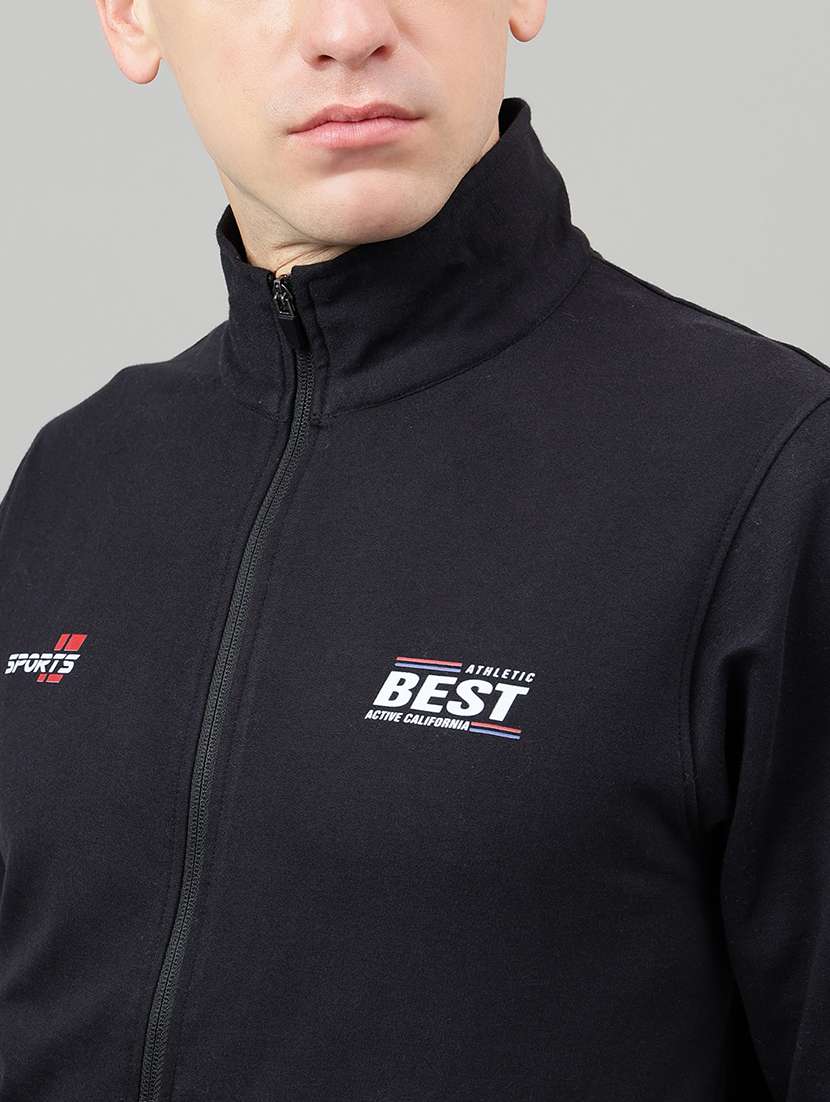 men placement print long sleeve full length track suit - 22219465 -  Standard Image - 3