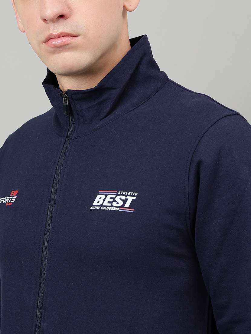 men placement print long sleeve full length track suit - 22219466 -  Standard Image - 3