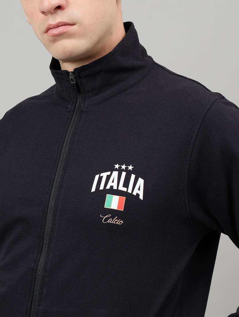 men placement print long sleeve full length track suit - 22219476 -  Standard Image - 3