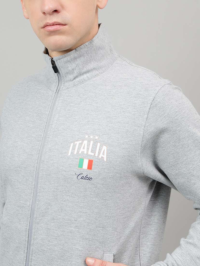 men placement print long sleeve full length track suit - 22219478 -  Standard Image - 3