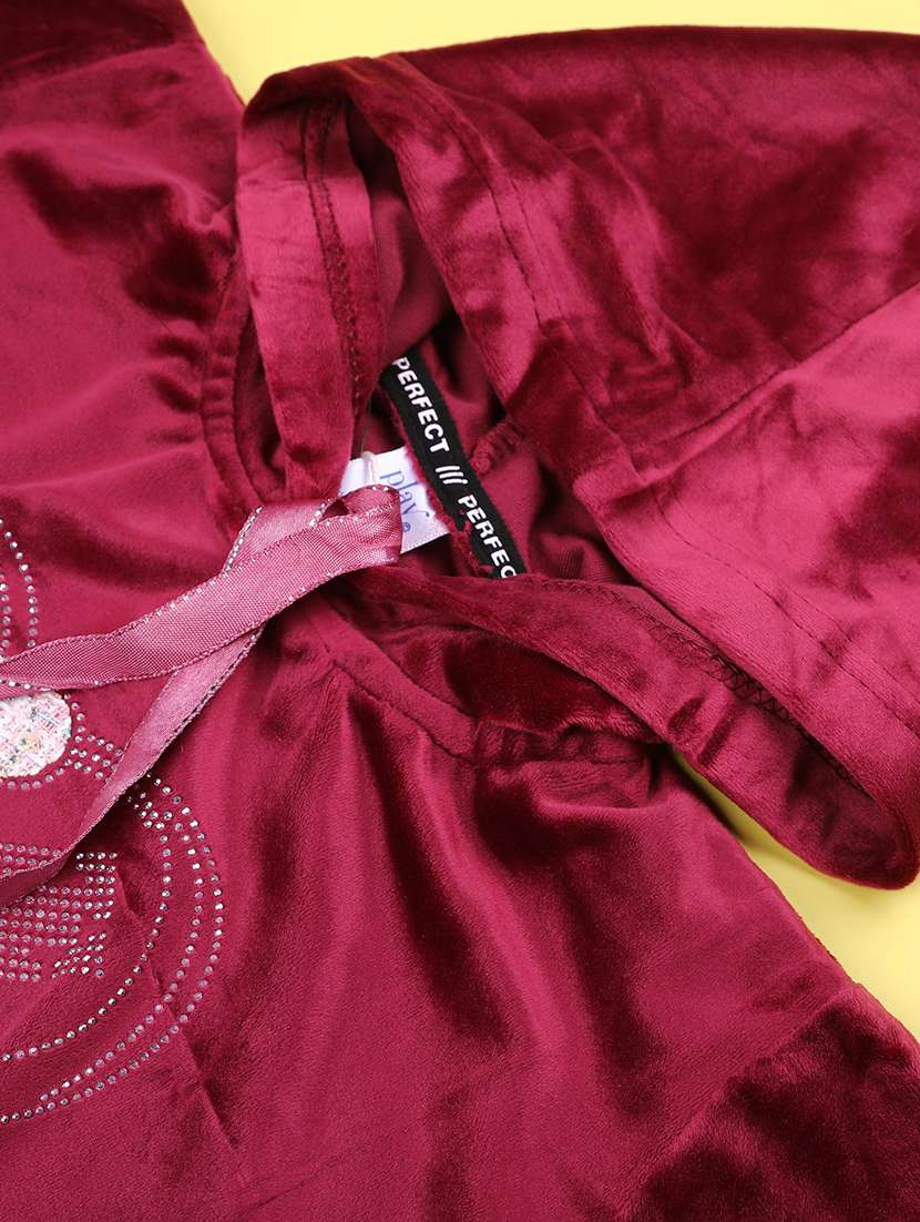 girls printed long sleeve hooded sweatshirt - 22219567 -  Standard Image - 3