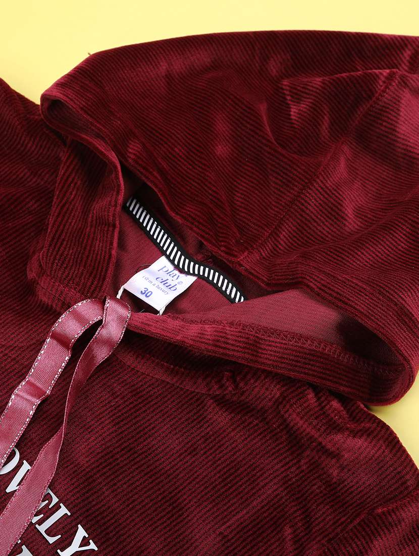 girls long sleeve hooded sweatshirt - 22219573 -  Standard Image - 3